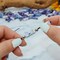 100 PCs Blue Porcelain Beads for Jewelry Making DIY Kit with 5 Meters Leather